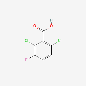 Chemical structure of 2,6-Dichloro-3-fluorobenzoic acid