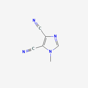 Chemical structure of 4,5-Dicyano-1-methyl-1H-imidazole