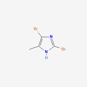 Chemical structure of 2,5-Dibromo-4-methylimidazole