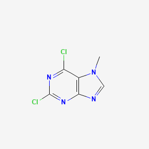 Chemical structure of 2,6-Dichloro-7-methylpurine