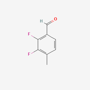 Chemical structure of 2,3-Difluoro-4-methylbenzaldehyde