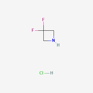 Chemical structure of 3,3-Difluoroazetidine, HCl