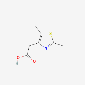 Chemical structure of 2,5-Dimethyl-4-thiazoleacetic acid