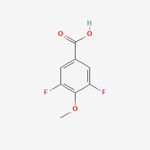 Chemical structure of 3,5-Difluoro-4-methoxybenzoic acid