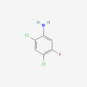 Chemical structure of 2,4-Dichloro-5-fluoroaniline