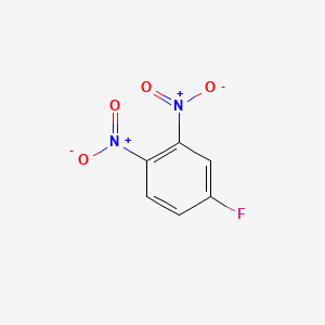 Chemical structure of 3,4-Dinitrofluorobenzene