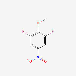 Chemical structure of 2,6-Difluoro-4-nitroanisole