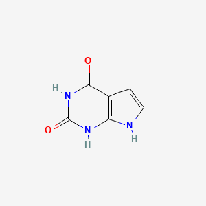 Chemical structure of 7-Deazaxanthine