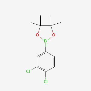 Chemical structure of 3,4-Dichlorophenylboronic acid, pinacol ester