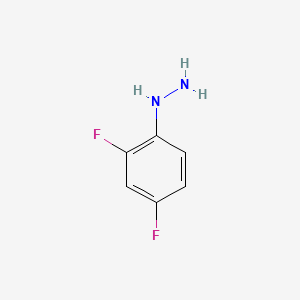 Chemical structure of 2,4-Difluorophenylhydrazine