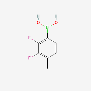 Chemical structure of 2,3-Difluoro-4-methylphenylboronic acid