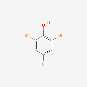 Chemical structure of 2,6-Dibromo-4-chlorophenol