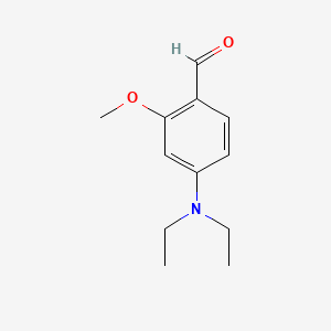 Chemical structure of 4-Diethylamino-2-methoxy-benzaldehyde