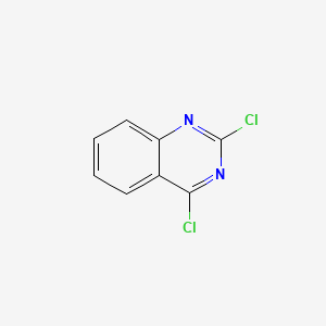 Chemical structure of 2,4-Dichloroquinazoline