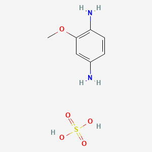Chemical structure of 2,5-Diaminoanisole sulfate