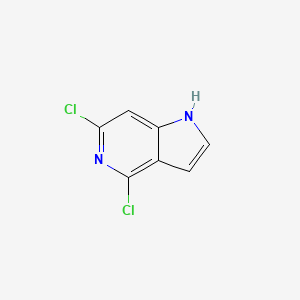 Chemical structure of 4,6-Dichloro-1h-pyrrolo[3,2-c]pyridine