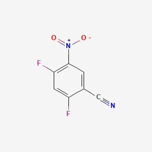 Chemical structure of 2,4-Difluoro-5-nitrobenzonitrile