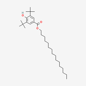 Chemical structure of 3,5-Di-tert-butyl-4-hydroxybenzoic acid hexadecyl ester