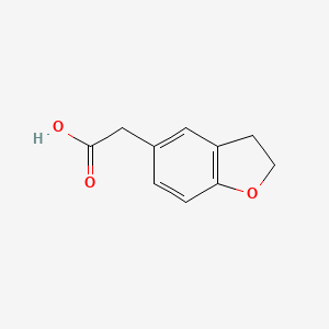 Chemical structure of 2,3-Dihydrobenzofuran-5-acetic Acid