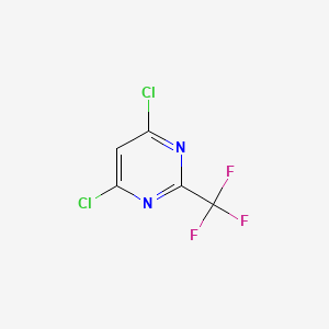 Chemical structure of 4,6-Dichloro-2-trifluoromethylpyrimidine