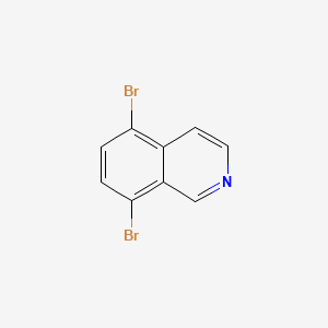 Chemical structure of 5,8-Dibromoisoquinoline
