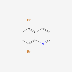 Chemical structure of 5,8-Dibromoquinoline