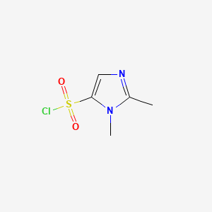Chemical structure of 1,2-Dimethyl-1h-imidazole-5-sulphonyl chloride