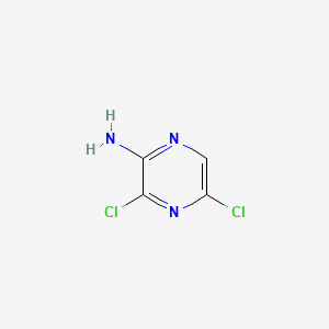 Chemical structure of 2-Amino-3,5-dichloropyrazine