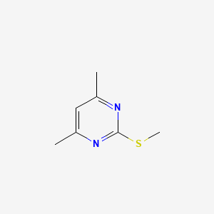 Chemical structure of 4,6-Dimethyl-2-methylmercapyrimidine