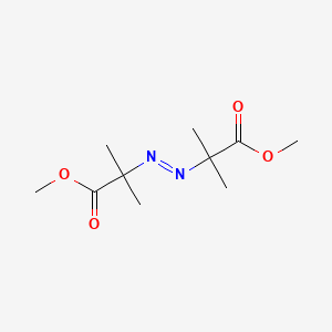 Chemical structure of Dimethyl 2,2'-azobis(2-methylpropionate)