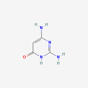 Chemical structure of 2,6-Diaminopyrimidin-4-ol