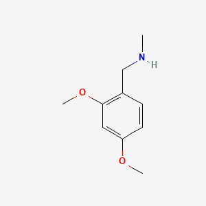 Chemical structure of 1-(2,4-Dimethoxyphenyl)-N-methylmethanamine