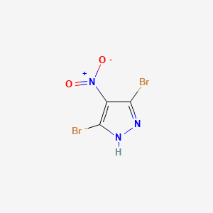 Chemical structure of 3,5-Dibromo-4-nitro-1H-pyrazole