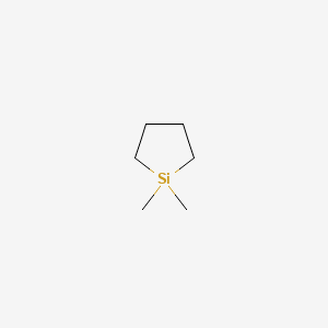 Chemical structure of 1,1-Dimethylsilacyclopentane