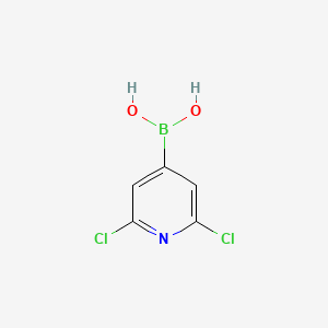 Chemical structure of (2,6-Dichloropyridin-4-yl)boronic acid