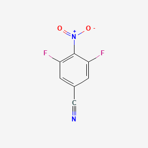 Chemical structure of 3,5-Difluoro-4-nitrobenzonitrile