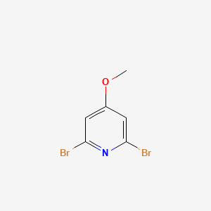 Chemical structure of 2,6-Dibromo-4-methoxypyridine