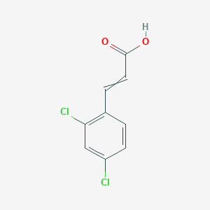 Chemical structure of 2,4-Dichlorocinnamic acid
