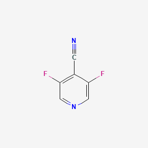 Chemical structure of 3,5-Difluoroisonicotinonitrile