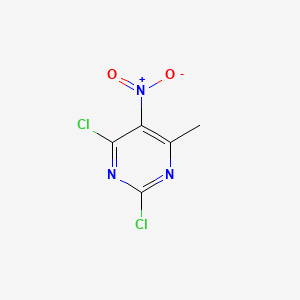 Chemical structure of 2,4-Dichloro-6-methyl-5-nitropyrimidine