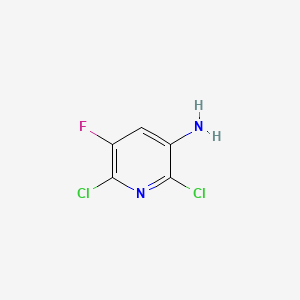 Chemical structure of 2,6-Dichloro-5-fluoropyridin-3-amine