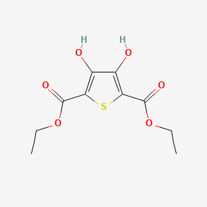 Chemical structure of 3,4-Dihydroxythiophene-2,5-dicarboxylic aciddiethyl ester