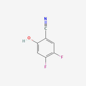 Chemical structure of 4,5-Difluoro-2-hydroxybenzonitrile