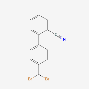 Chemical structure of 4,4-Dibromomethyl-2'-cyanobiphenyl