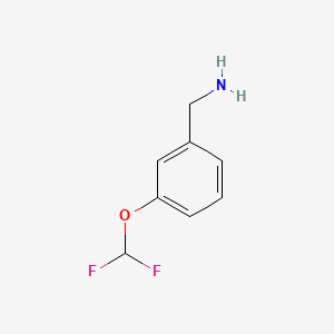 Chemical structure of (3-(Difluoromethoxy)phenyl)methanamine