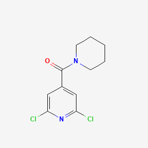 Chemical structure of 2,6-Dichloro-4-(piperidin-1-ylcarbonyl)pyridine