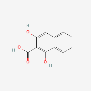 Chemical structure of 1,3-Dihydroxy-2-naphthoic acid