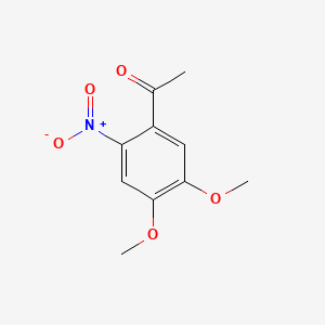 Chemical structure of 1-(4,5-Dimethoxy-2-nitrophenyl)ethanone