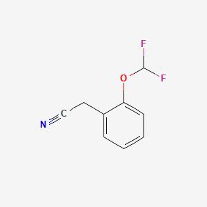 Chemical structure of 2-(2-(Difluoromethoxy)phenyl)acetonitrile