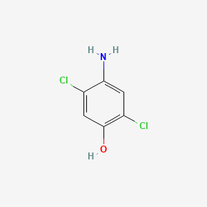 Chemical structure of 2,5-Dichloro-4-aminophenol